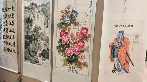 洛寧縣舉行“燦爛金秋”書畫展 喜慶建國七十一周年
